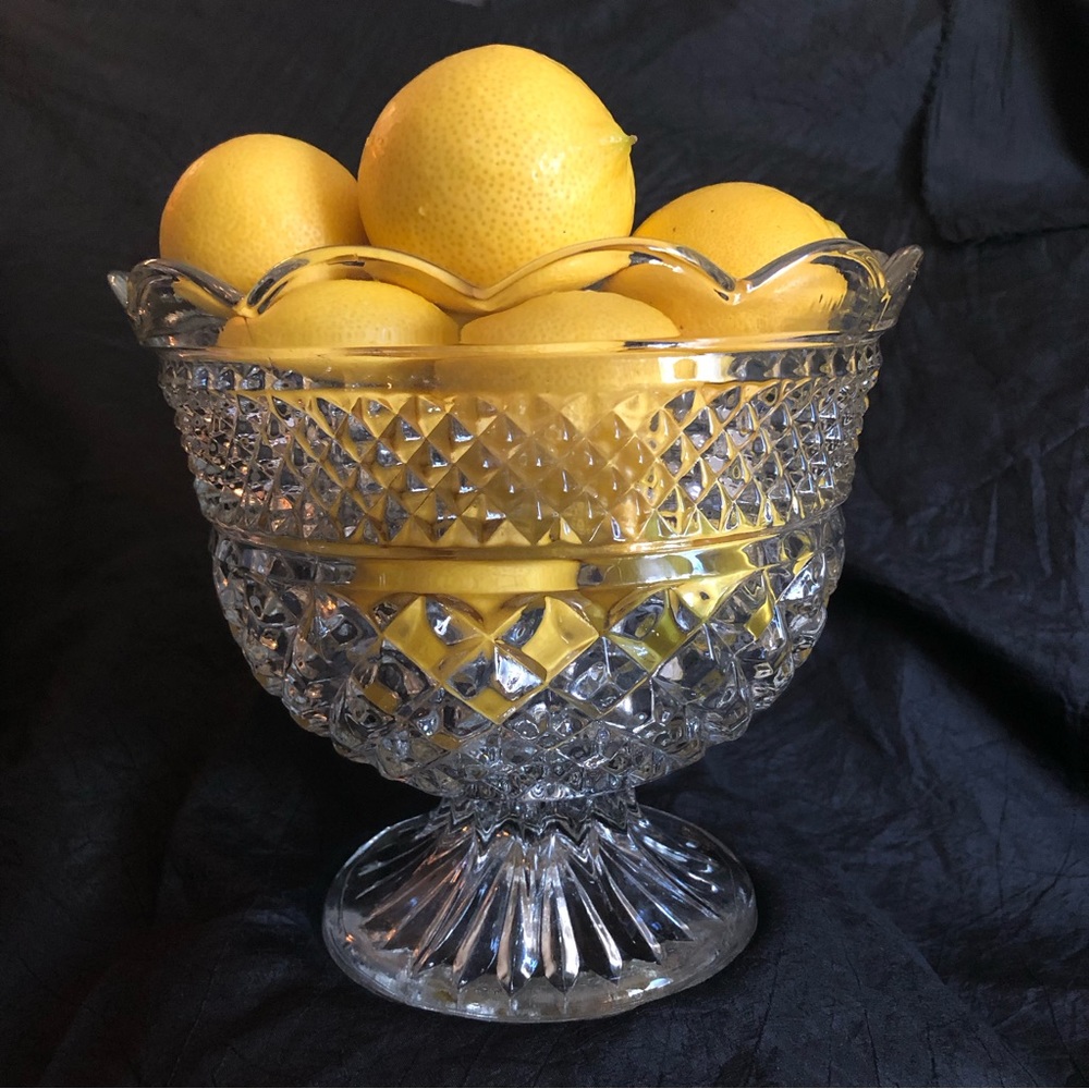 Vintage Anchor Hocking 8” Wexford Footed Centerpiece Accent Bowl - Picture 16 of 16